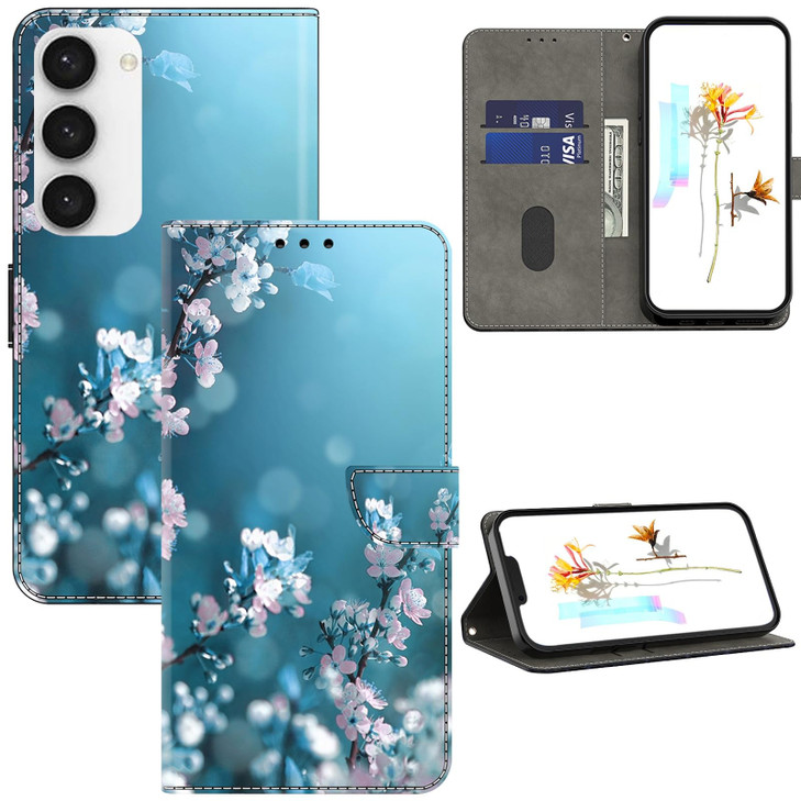 ALILANG for Samsung Galaxy S24 FE Wallet Case with Credit Card Holder Flip Book PU Leather Protective Magnetic Cover for