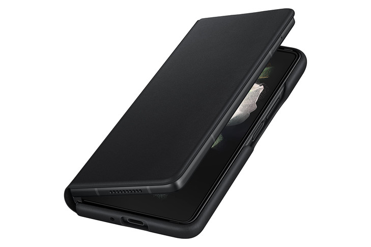 Samsung Galaxy Z Fold 3 Flip Phone Case Leather Protective Cover with Stand Heavy Duty Shockproof Smartphone Protector U