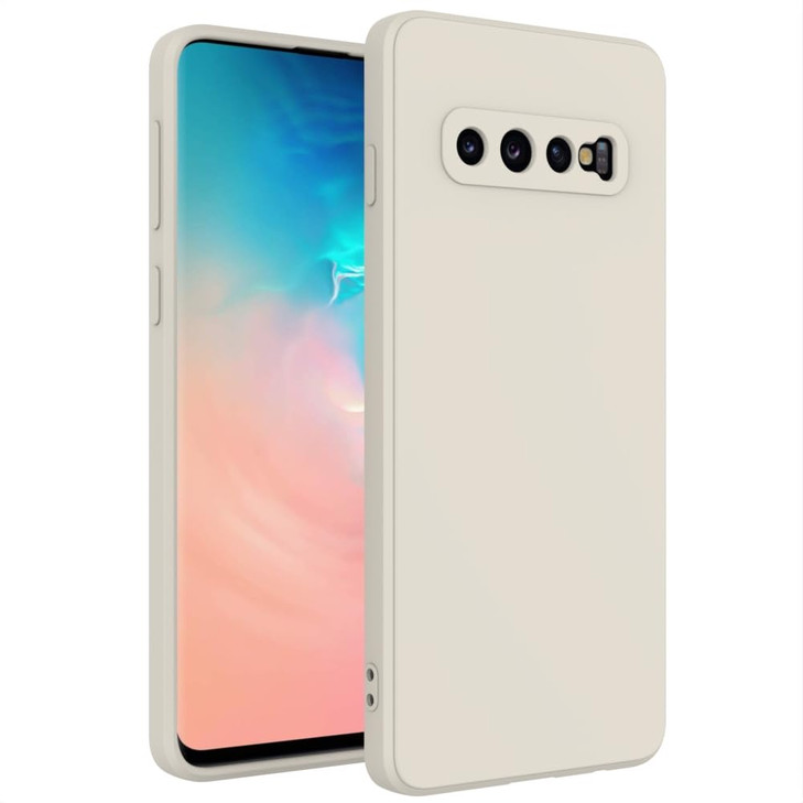 WOGROO for Samsung Galaxy S10 Plus Case White Scratch Resistant with Soft Touch Slim Thin Phone Cover for Samsung Galaxy