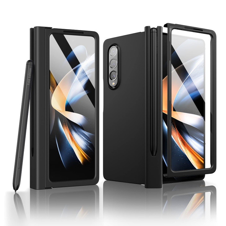 ZCDAYE Case for Samsung Galaxy Z Fold 5 Samsung Galaxy Z Fold 5 Phone Case with Pen Holder Hinge Protection FullBody Pro