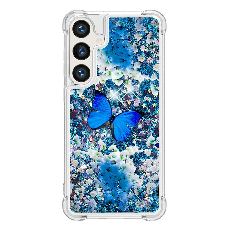 OOPKINS Case for Samsung Galaxy S24 FE TPU Protective Case Glitter Clear Bling Flowing Liquid Sparkle Bumper for Girl So