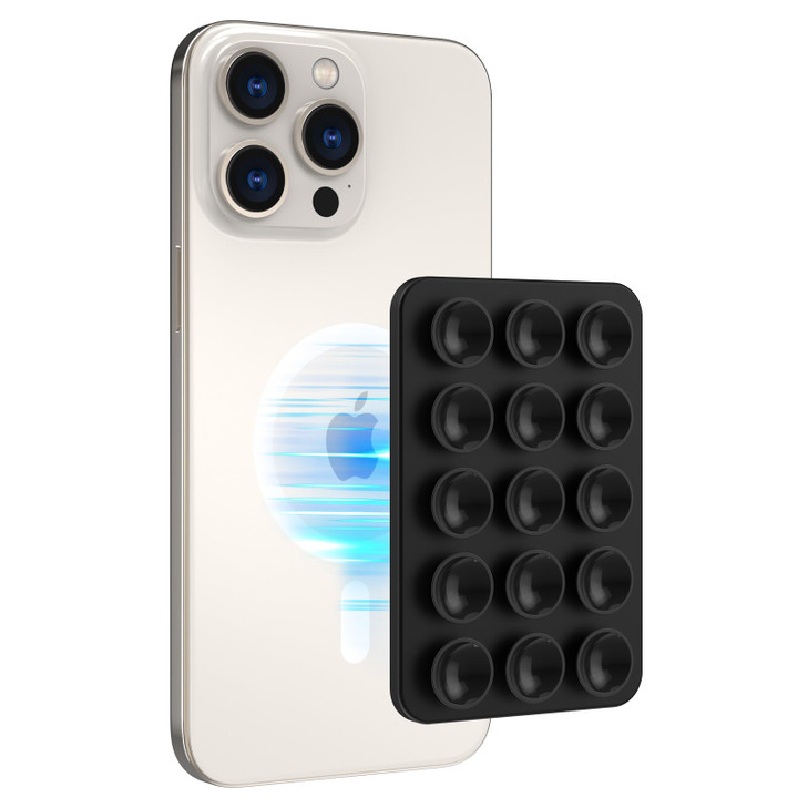 AHASTYLE Silicone Suction Phone Case Stand for iPhone 1615141312 Series Magnetic Suction Cup Phone Mount for iPhone MagS
