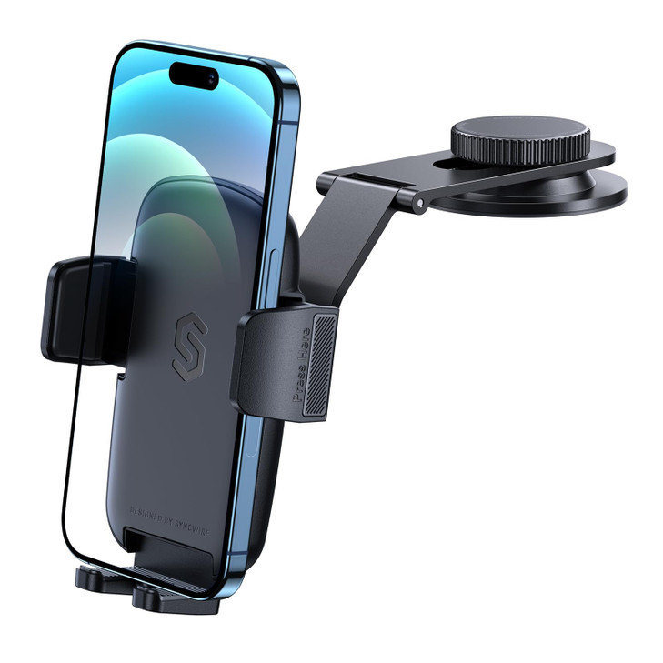 SYNCWIRE Car Phone Holder for Universal Dashboard Super Stable Car Phone Mount Foldable Aluminum Alloy Arm for iPhone 17
