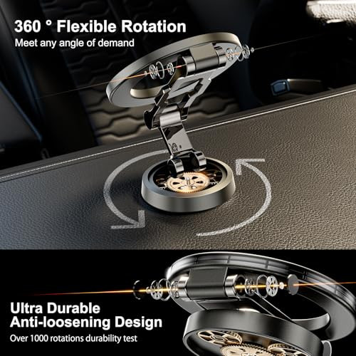 SCHUGS Magnet Car Mount for iPhoneAll Aluminum Alloy360Adjustable MagSafe Phone Holder for Car MagneticUpgrade Octopus A