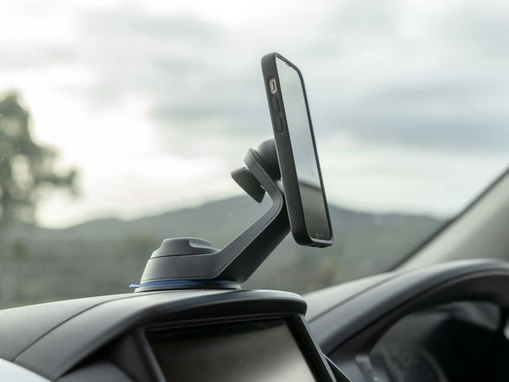 Quad Lock Suction WindshieldDashboard Car Phone Holder for iPhone Galaxy Pixel Cases and Universal Adaptors
