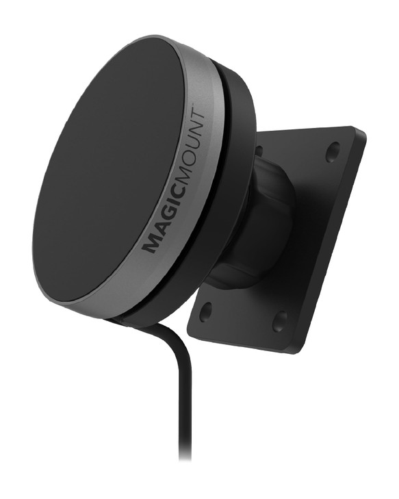 Scosche Qi2 Wireless MagSafe Car Mount Charger 15W Magnetic Cell Phone Holder for Car with AMPS Mounting Plate for ProCl