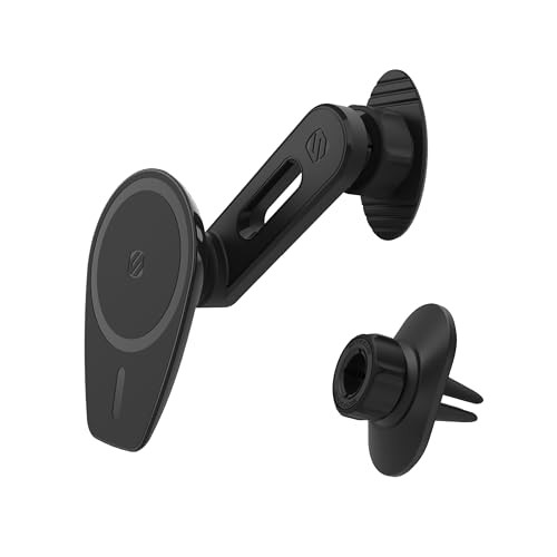 Scosche MPMSODVM MagicMount Pro MS 4in1 Magnetic DashboardWindshieldVent Car Mount with Adjustable SwingArm Cell Phone H
