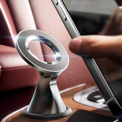 LISEN for Magsafe Car Mount Mini 360 Rotating Magnetic Phone Holder for Car Dash Magnetic Phone Mount Car Accessories fo