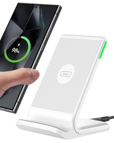 INIU Wireless Charger Station 15W Fast Wireless Charging Stand for Official and Home Compatible with iPhone 17 16 15 14
