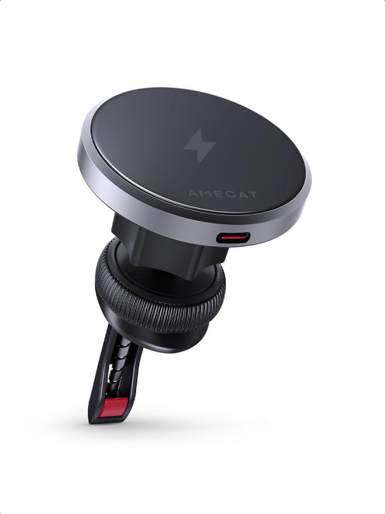 AMEGAT Wireless Car Charger Qi2 Certified 15W UltraFast car Phone Holder Mount Air Vent Magnetic Car Mount Charger Compa