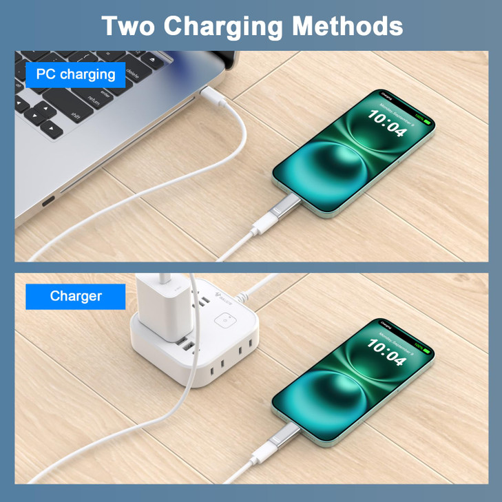 iPhone 15 Charging AdapterMFi Certified USB C Male to Lightning Female Connector TypeC to 8 Pin PD Fast Charging Convert