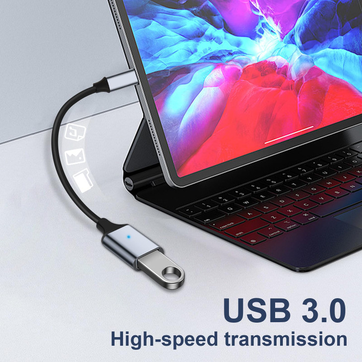 USB C to USB 30 Adapter 2 Pack Type C Male to USB Female OTG Cable Thunderbolt3 to USB Adapter Compatible for iPhone 16