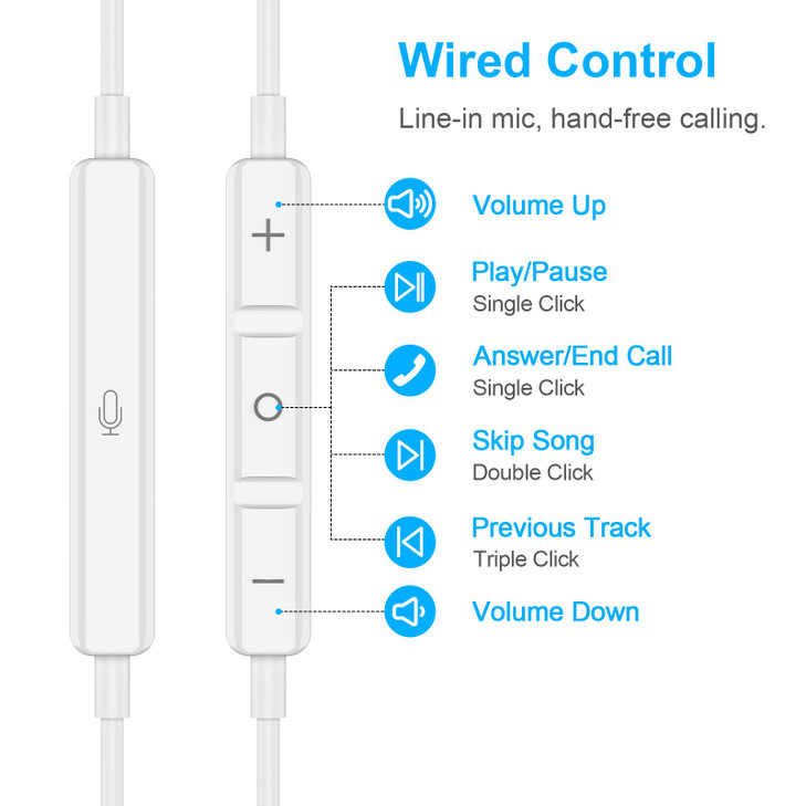 USB C Headphones Magnetic Wired Earbuds for iPhone 17 Pro Max 16 16e 15 PlusNoise Isolation In Ear Headphone with Mic Ty