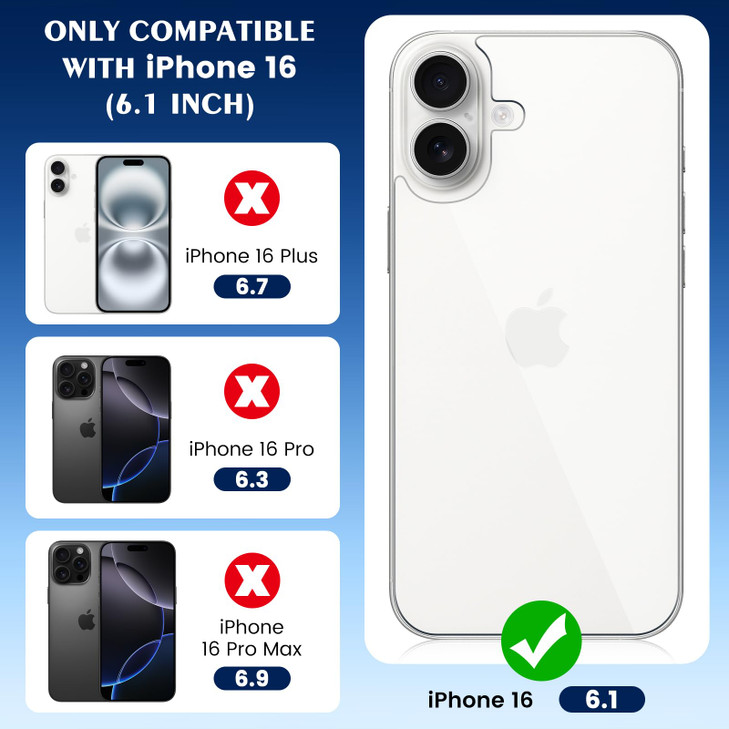 Beeyoka Back Screen Protector for iPhone 16 2Pack16 Back Glass Protector AntiFingerprintScratch Ultra Thin 16 Back Scree
