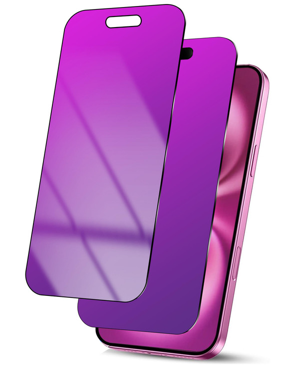 Westillux 2 Pack Gradient Tempered Glass for iPhone 16 Privacy Screen Protector for iPhone16 25 AntiSpy Anti Blue Ligh A