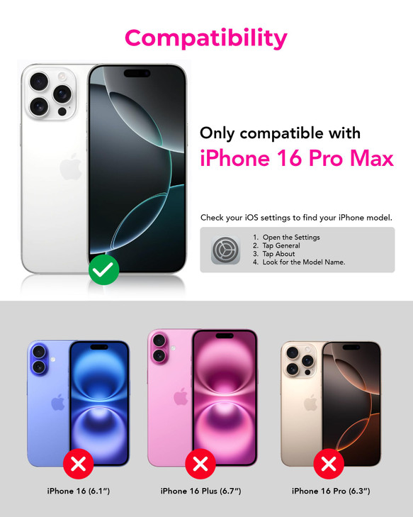 Upcommon UARMOR Clear Screen Protector for iPhone 16 Pro Max 69 Inch Double Strength 9H Tempered Glass with Easy Install