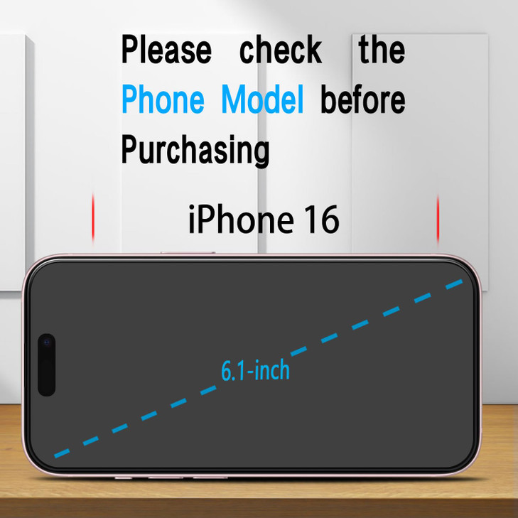 Slanku 3 Pack Screen Protector for iPhone 16 Tempered Glass Full Coverage Protection No Bubbles AntiScratch Easy to inst