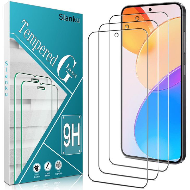 Slanku 3 Pack Screen Protector for Samsung Galaxy S24 FE 5G Tempered Glass No Bubbles AntiScratch Easy to install