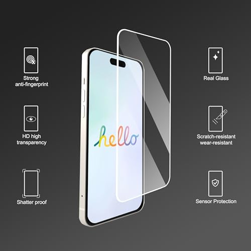 Ailun 3 Pack Screen Protector for iPhone 16 Plus 67 inch 3 Pack Camera Lens Protector with Installation FrameCase Friend