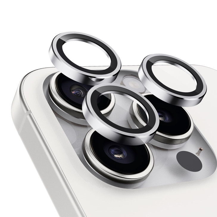 Upcommon UARMOR Camera Lens Protector for iPhone 16 Pro 16 Pro Max 9H Tempered Glass Aluminum Cover HD Clear Easy Instal