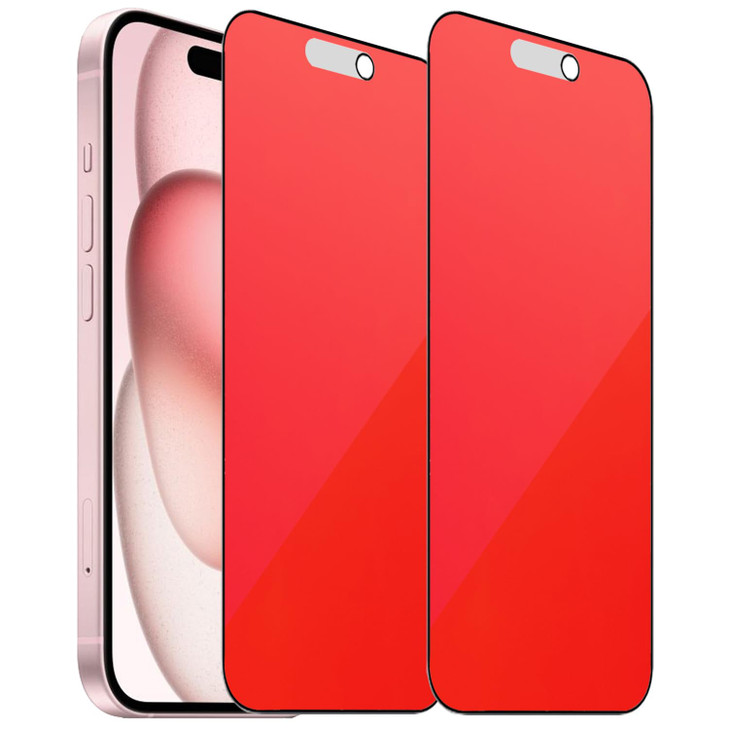 BWEDXEZ 2 Pack Matte AntiBlue Privacy Tempered Glass for iPhone 14 ProiPhone 15 iPhone 16 Antiglare AntiSpy Screen Prote