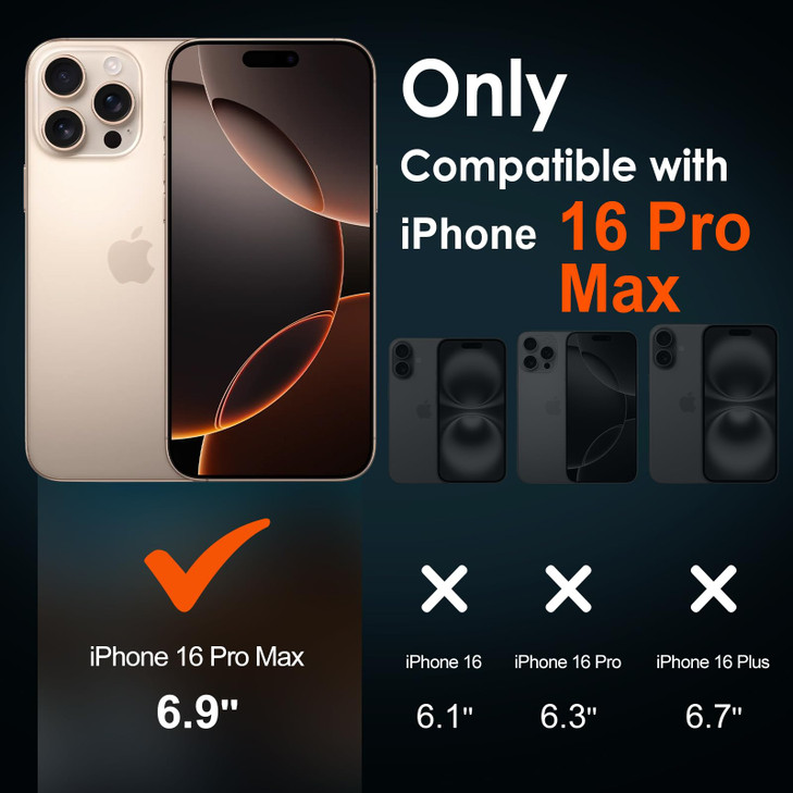 ivoler 2Pack Tempered Glass for iPhone 16 Pro Max 69 Screen Protector with Alignment Frame AntiScratch Case Friendly Tra
