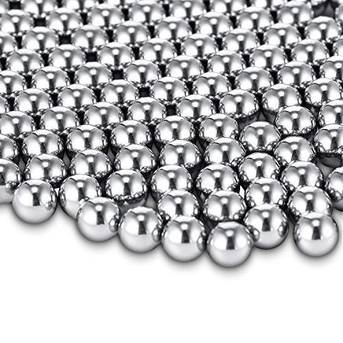 300 Pieces Paint Mixing Balls Stainless Steel Mixing Balls Rustproof Nail Polish Agitator Balls for Nail Polish Model Paints, 6.25 mm