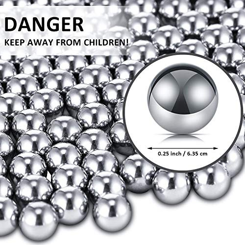 300 Pieces Paint Mixing Balls Stainless Steel Mixing Balls Rustproof Nail Polish Agitator Balls for Nail Polish Model Paints, 6.25 mm