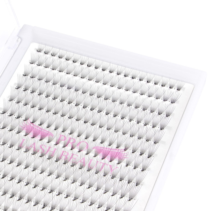 Premade Fans Eyelash Extensions 3D-C-0.10-11 Short Stem Premade Volume Eyelash Extensions 9 to 20 mm Pre made Lash Fans 3D 5D 7D Volume Lash Extensio