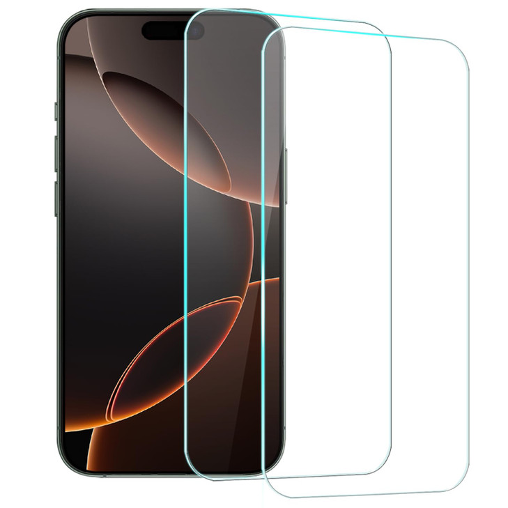 TENOC Screen Protector for iPhone 16 Pro Max 2 Pack Clear 9H Tempered Glass Film Cover Sensor Protection Case Friendly f