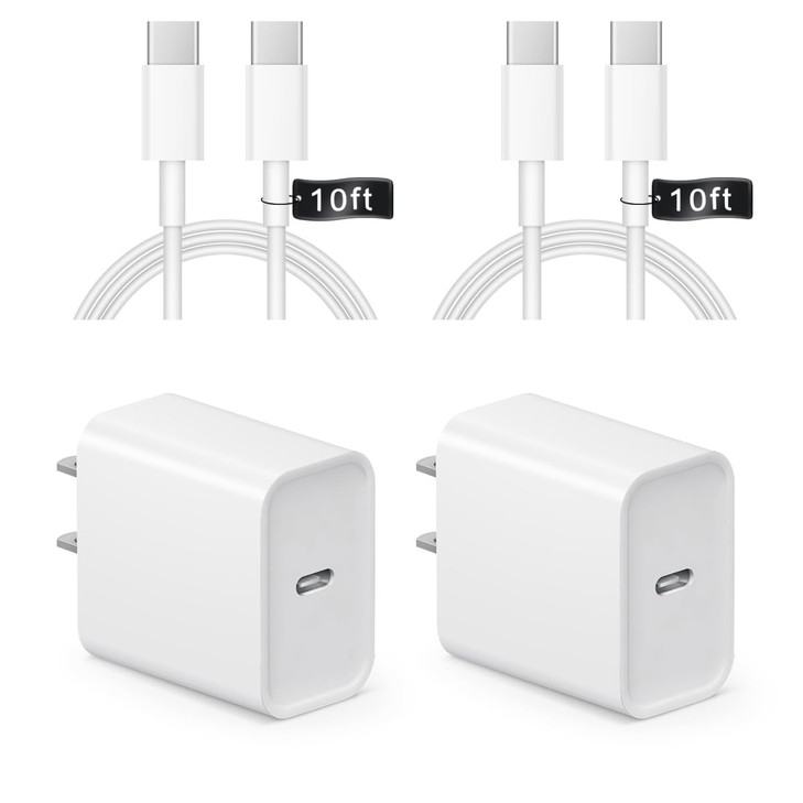 iPhone 17 16 15 Charger Fast Charging 10FT 20W USB C Charger Block with Type C Cable Compatible with iPhone 1717 Pro17 P