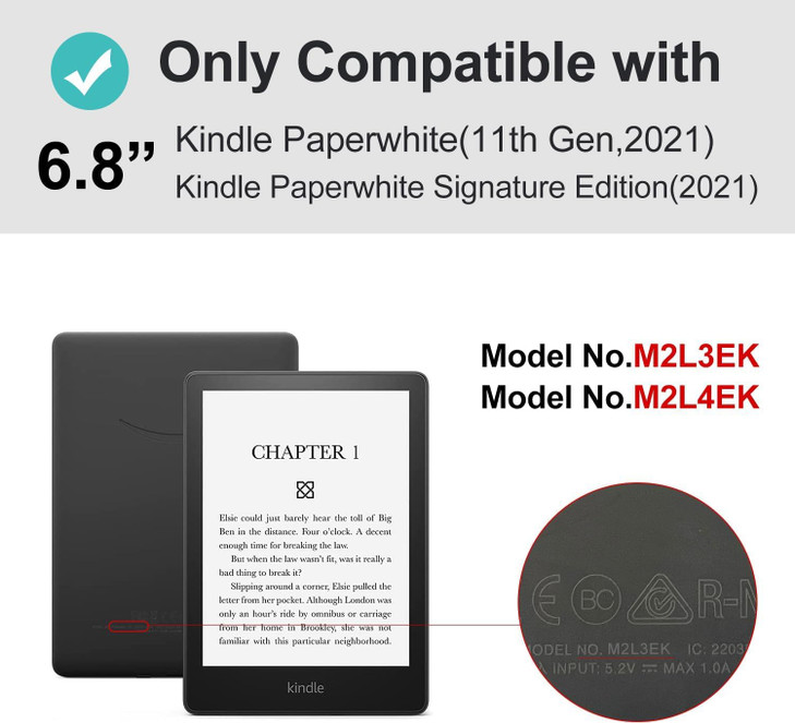 MOROCK Case for 68 Kindle Paperwhite 11th Generation2021Model NOM2L3EK Fits Kindle Paperwhite Signature Edition Premium