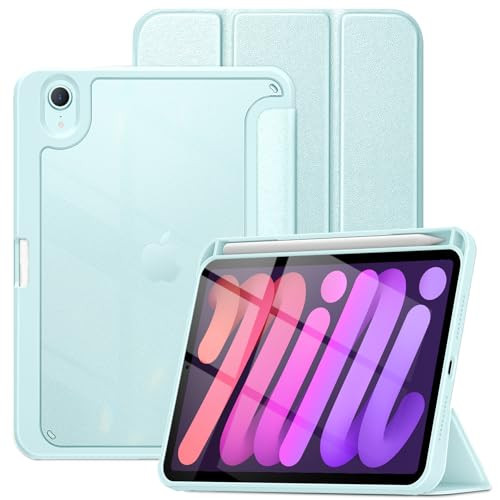 DTTO for iPad mini 7th 6th Generation Case 20242021 Matte Slim Hard Back and Soft TPU Frame Cover for 83 Inch iPad mini