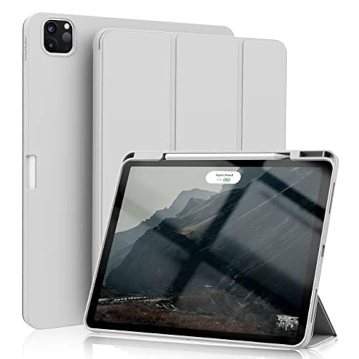 KenKe Case for iPad Pro 129 Inch 6th5th 20222021 for iPad Air 13 Inch M3M2 20252024 with Pencil Holder Smart Trifold Sta