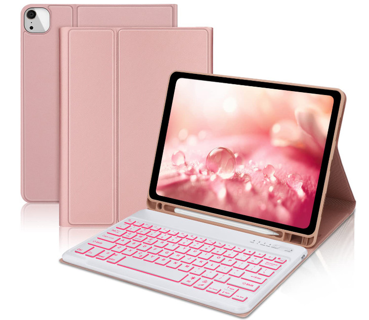 YEHOBU Keyboard Case for iPad Air 13inch M3 2025 M2 2024 iPad Pro 129inch 6th5th4th3rd Gen 7 Colors Backlit Magnetic Det