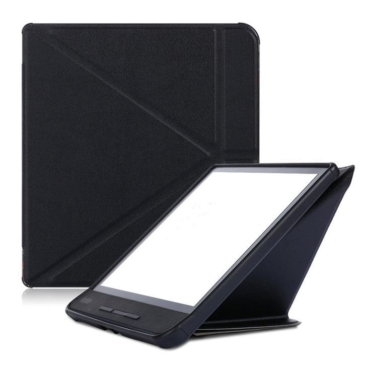 Zrengp for Kobo Forma 8 inch EReader 2018 Release Version EBook Soft TPU Cover Ultra Slim Folio PU Leather Case with Sle