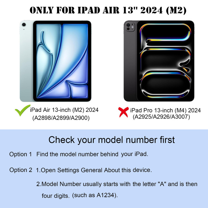 CCMAO Case for iPad Air 13inch M3M2 20252024 iPad Air 13 Inch Case with Kickstand and Pencil Holder for Pencil ProUSBC H