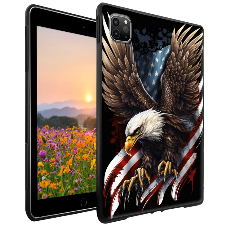GFRGTFHYT for iPad Pro 11 Inch Case M4 5th Generation 2024 Slim Lightweight Soft TPU Silicone Shockproof Drop Camera Pro