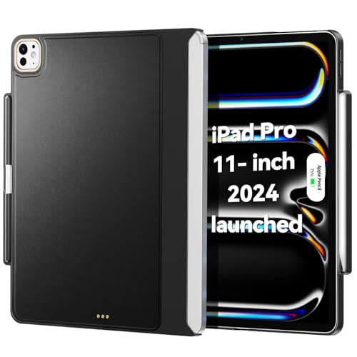 MagicKeyboard Compatible Case for iPad Pro 11 inch M4M5 20242025 Cover with Apple Pencil Holder for Smart MagicKeyboard