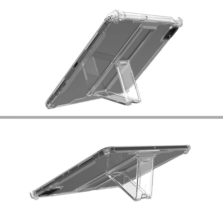 Dteck for Apple iPad Pro 13 inch M4M5 20242025 Release Slim Clear Case with KickstandPencil Holder Slot Shockproof Reinf