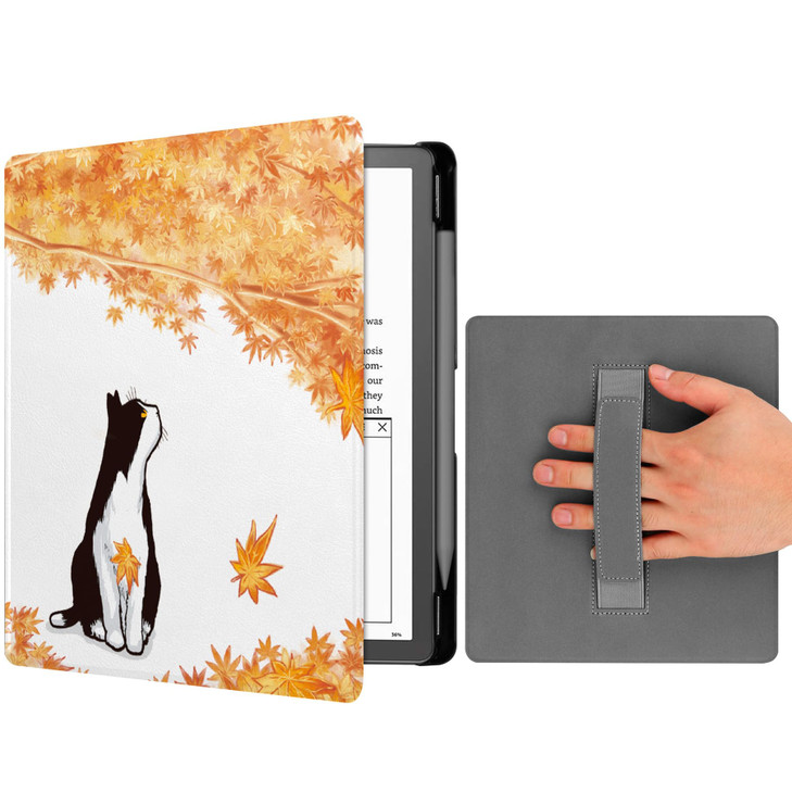 YoungMe Case for Kindle Scribe 102 1th Generation 2022 Release with Hand Strap Hard PC Smart Case with Auto WakeSleep Fu