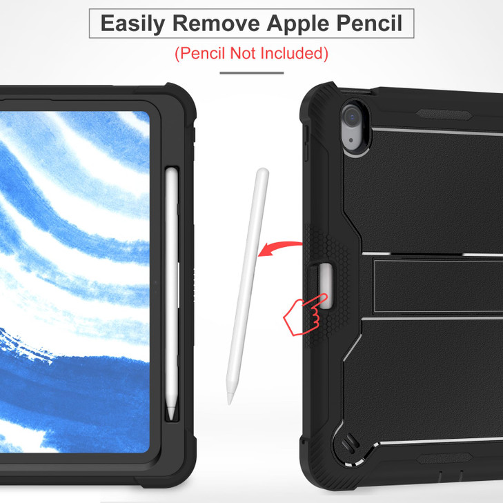 MAKEIT CASE for iPad Air 11 M2 2024 Case iPad Air 5 2022 Case iPad Air 4 Case Heavy Duty Kickstand Shockproof Protective