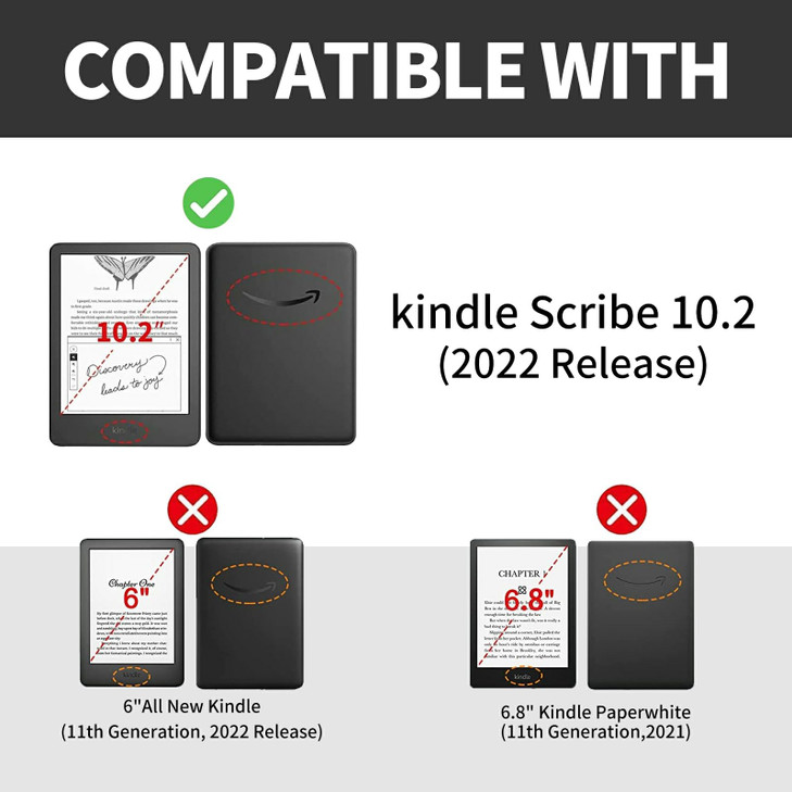 Colorful Bookshelf Pattern Case for Kindle Scribe 102 Inch 2022 ReleasedBFDHGQZC 360 Degree Rotating Stand Protective Co