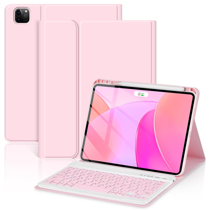 TaIYanG Keyboard Case for iPad Pro 11inch M5M420252024 Detachable Magnetic Bluetooth Keyboard Case with Pencil Holder Fl
