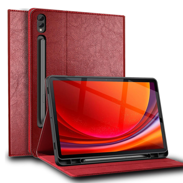 Gexmil Leather Case for Samsung Galaxy 146 InchTAB S9 Ultra 2023 Genuine Leather Cover with Pencil HolderCowhide Folio C