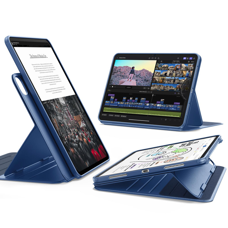 ESR for iPad Pro 13 Inch Case M5M4 20252024 Rotating Case with Removable Magnetic Cover Adjustable PortraitLandscape Sta