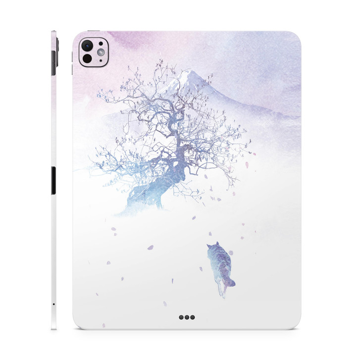 Glossy Glitter Skin Compatible with Apple iPad Pro 11 M4 2024 Long Way to Fuji Premium 3M Vinyl Protective Decal Cover E