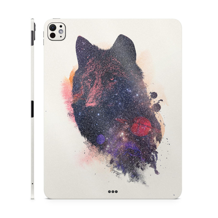 Glossy Glitter Skin Compatible with Apple iPad Pro 11 M4 2024 Universal Wolf Premium 3M Vinyl Protective Decal Cover Eas