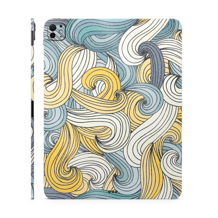 Glossy Glitter Skin Compatible with Apple iPad Pro 11 M4 2024 Turbulence Premium 3M Vinyl Protective Wrap Decal Cover Ea