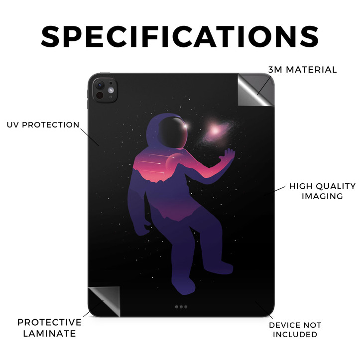 Skin Compatible with Apple iPad Pro 11 M4 2024 Astronaut Premium 3M Vinyl Protective Wrap Decal Cover Easy to Apply Craf